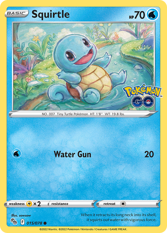 Squirtle 015/078 Common Pokemon GO NM/M