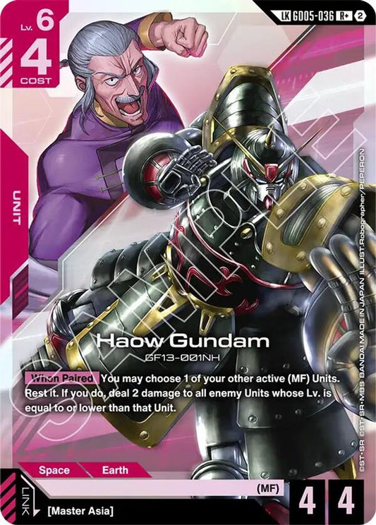 Haow Gundam (R+) (Link Rare) GD05-036 R+ Freedom Ascension NM/M