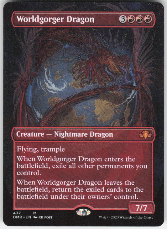 Worldgorger Dragon (Borderless) M Dominaria Remastered 437 NM