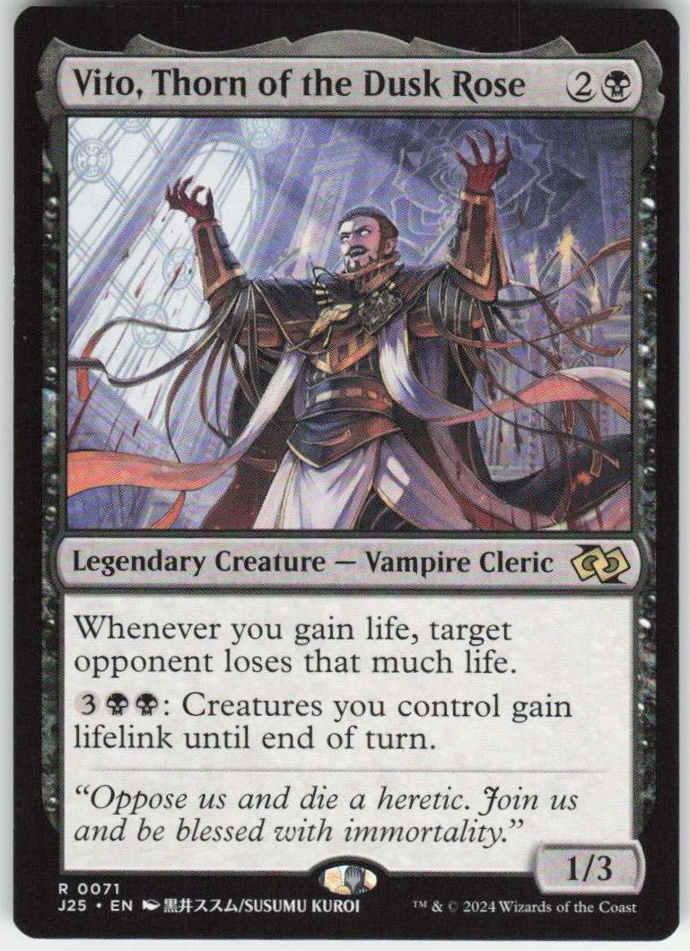 Vito, Thorn of the Dusk Rose (Anime) R Foundations Jumpstart 71 NM