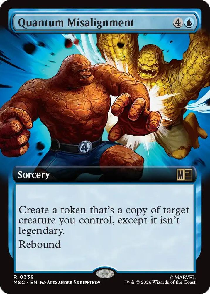 Quantum Misalignment (Extended Art) 339 Rare Commander: Marvel Super Heroes NM/M