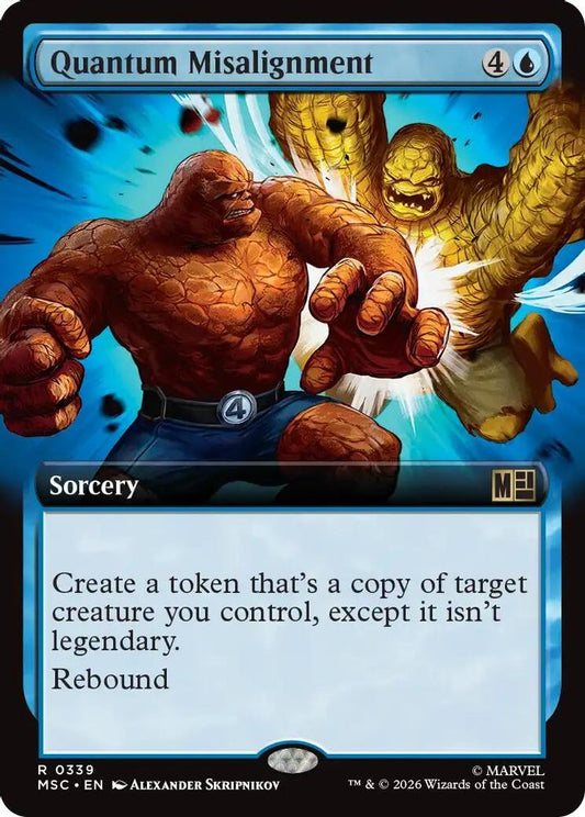 Quantum Misalignment (Extended Art) 339 Rare Commander: Marvel Super Heroes NM/M