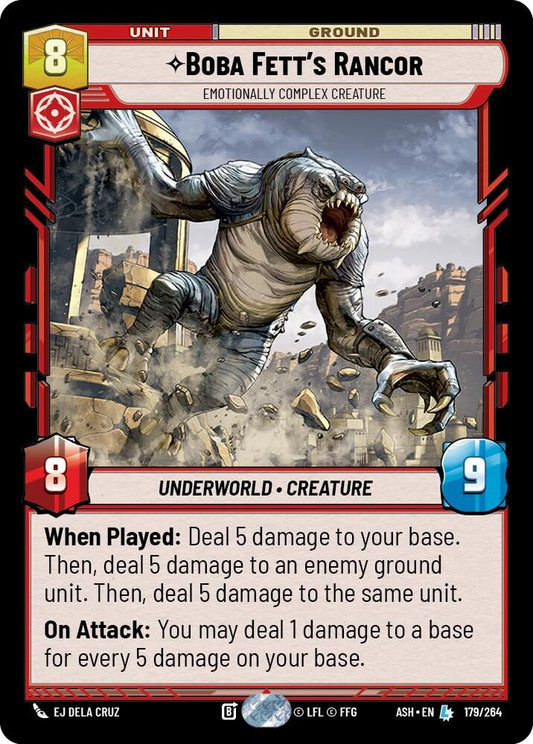Boba Fett's Rancor - Emotionally Complex Creature 179/264 Ashes of the Empire NM/M