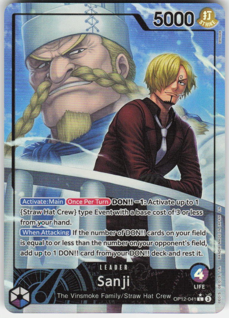 Sanji (041) (Alternate Art) L Legacy of the Master OP12-041 NM