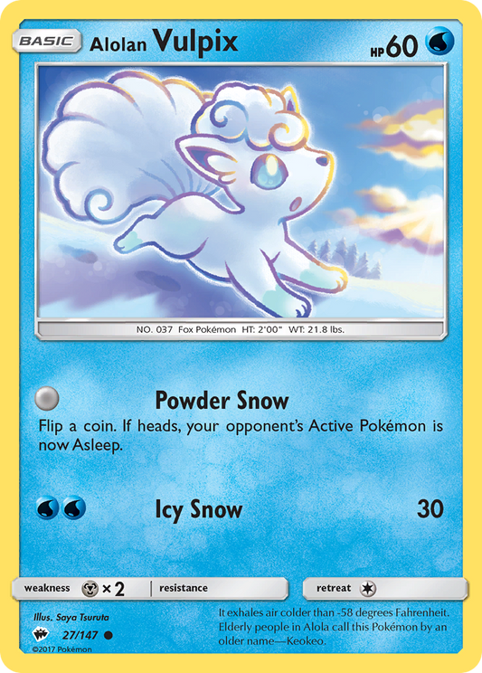 Alolan Vulpix 27/147 Common Burning Shadows NM/M