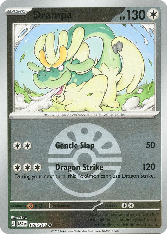 Drampa (Friend Ball) 176/217 Uncommon Reverse Holo Ascended Heroes NM/M