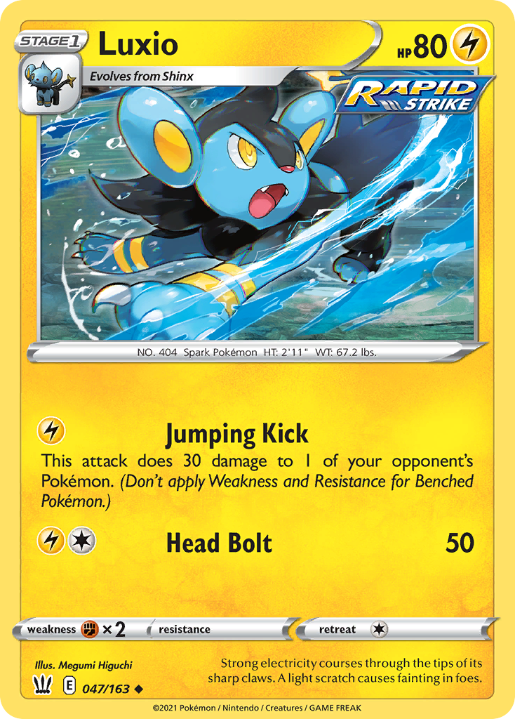 Luxio 047/163 Uncommon Battle Styles NM/LP