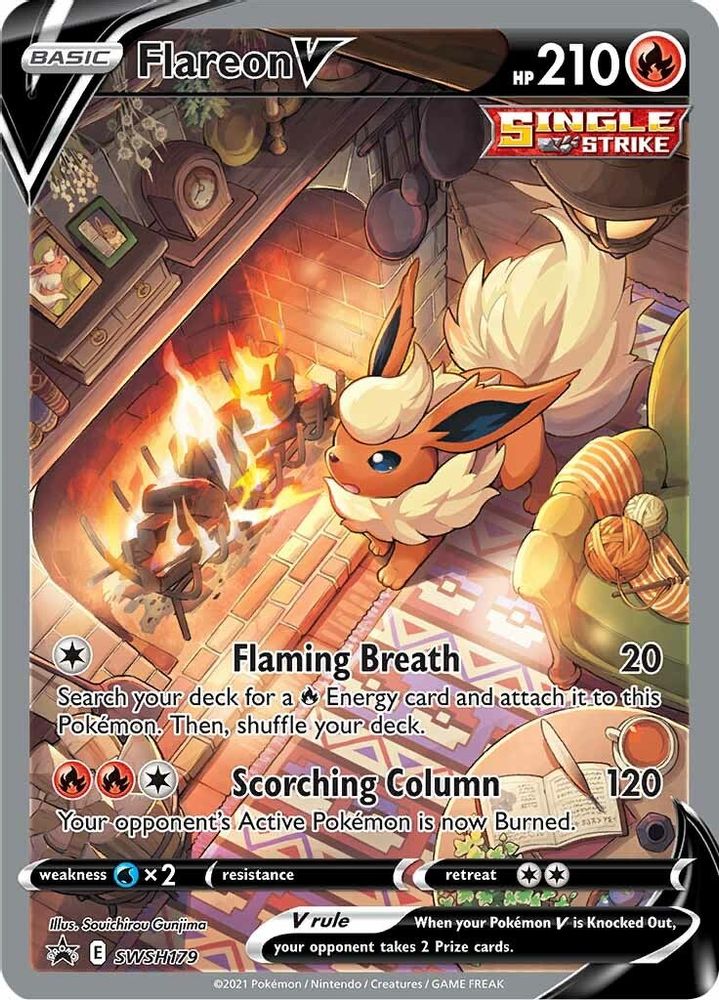 Flareon V SWSH179 Promo Sword & Shield Promo Holo NM/M