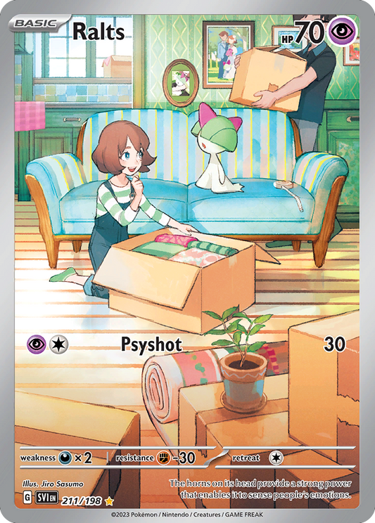 Ralts 211/198 Illustration Rare Scarlet & Violet NM/M