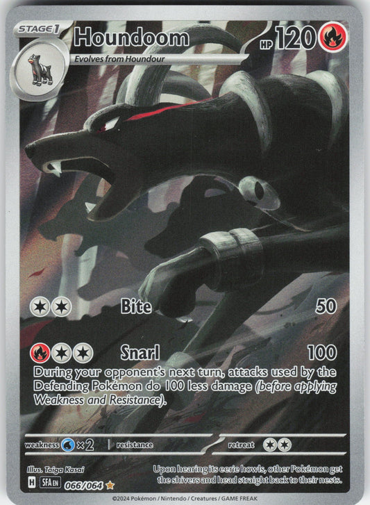 Houndoom - Illustration Rare SV: Shrouded Fable 066/064 NM