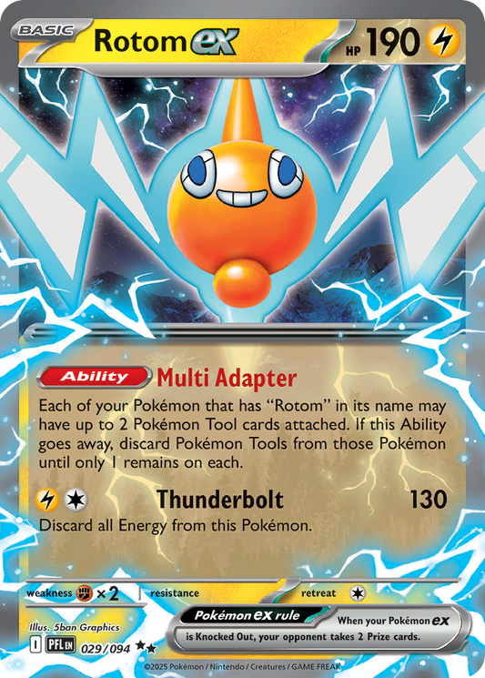 Rotom ex 029/094 Double Rare Phantasmal Flames NM/M