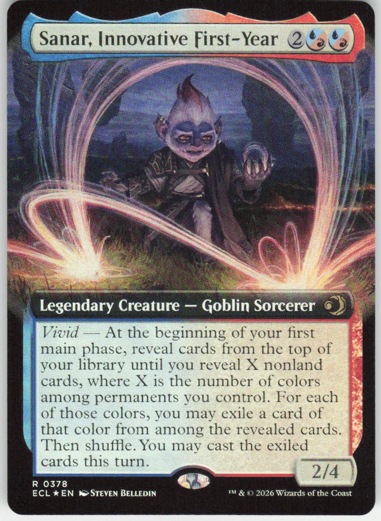 Sanar, Innovative First-Year (Extended Art Foil) R Lorwyn Eclipsed 378 NM