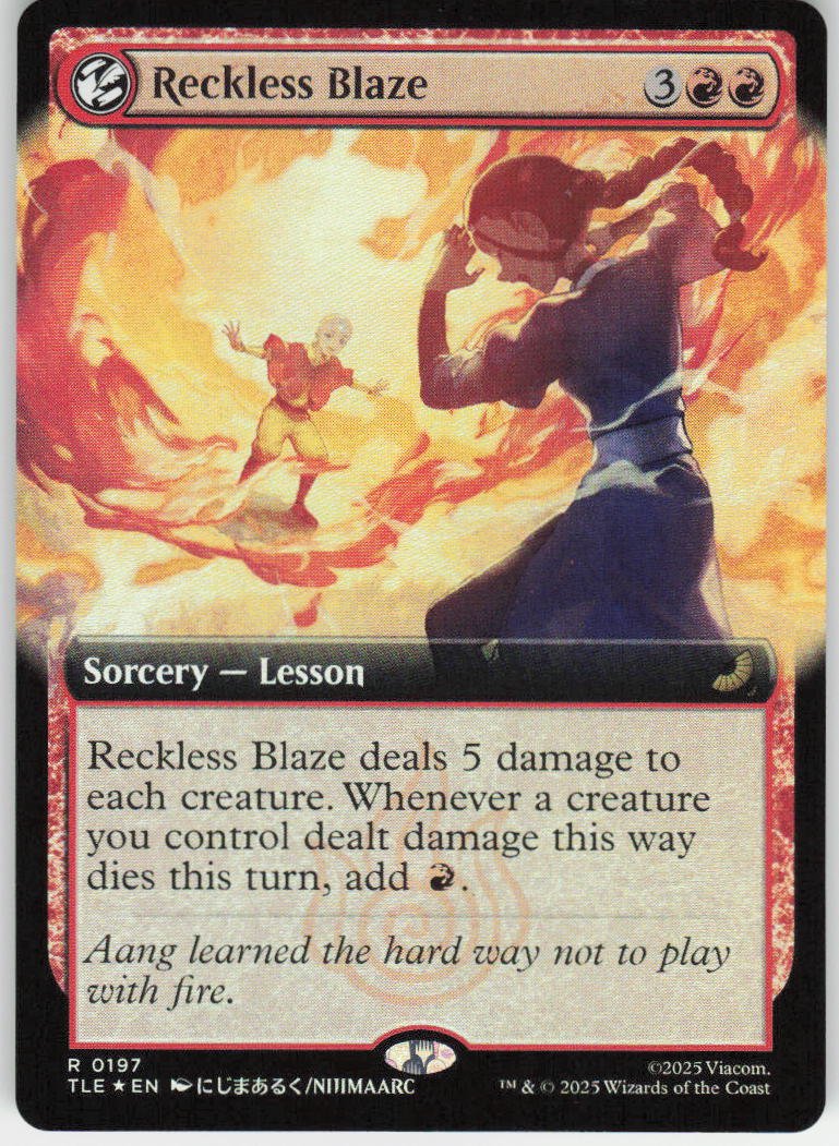 Reckless Blaze (Extended Art Foil) R Avatar: The Last Airbender: Eternal-Legal 1