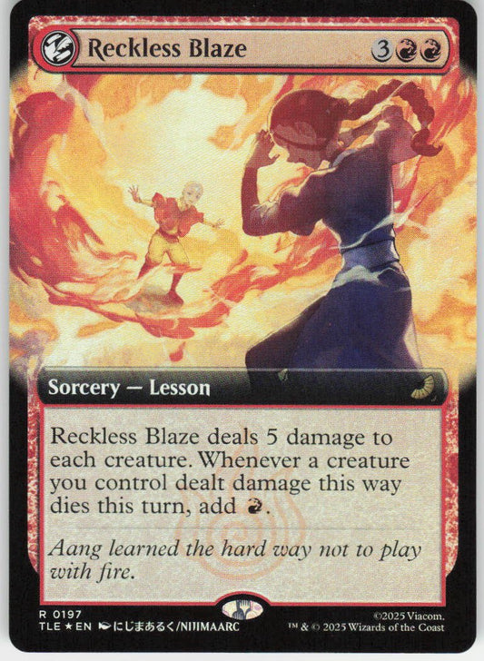 Reckless Blaze (Extended Art Foil) R Avatar: The Last Airbender: Eternal-Legal 1