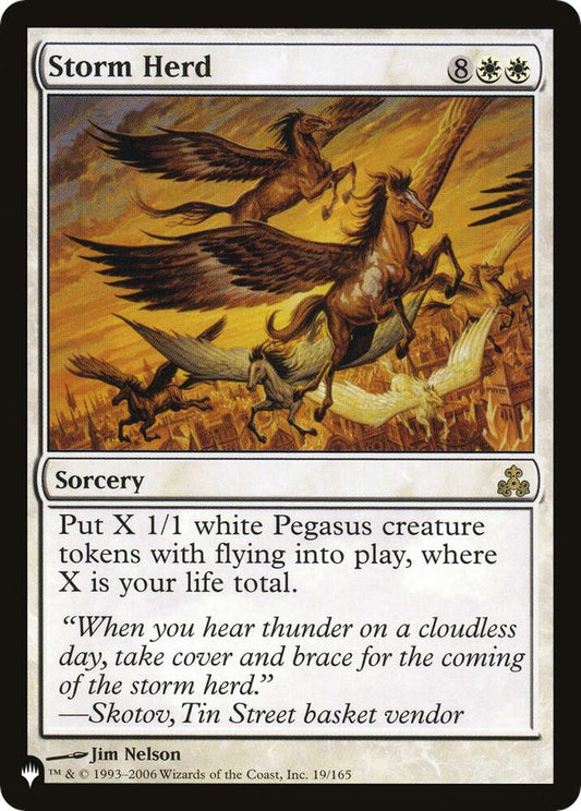 Storm Herd 19/165 Rare The List Reprints NM/M