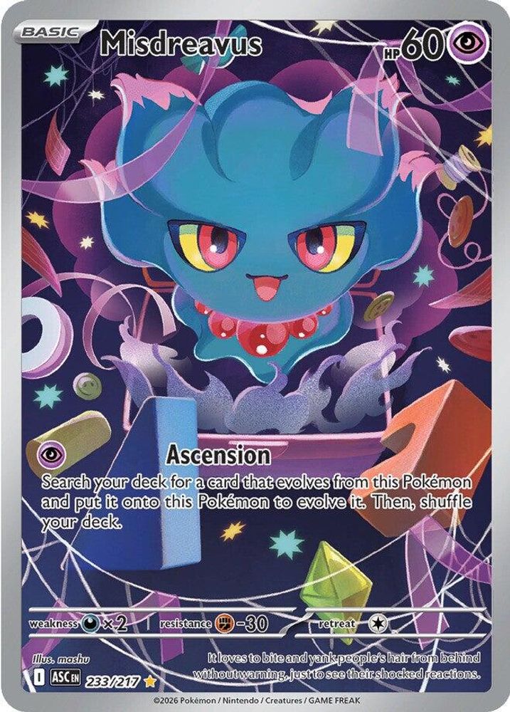 Misdreavus 233/217 Illustration Rare Ascended Heroes NM/M