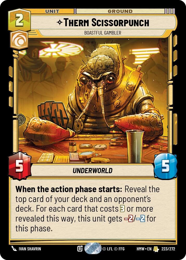 Therm Scissorpunch - Boastful Gambler 223/272 Rare Homeworlds NM/M