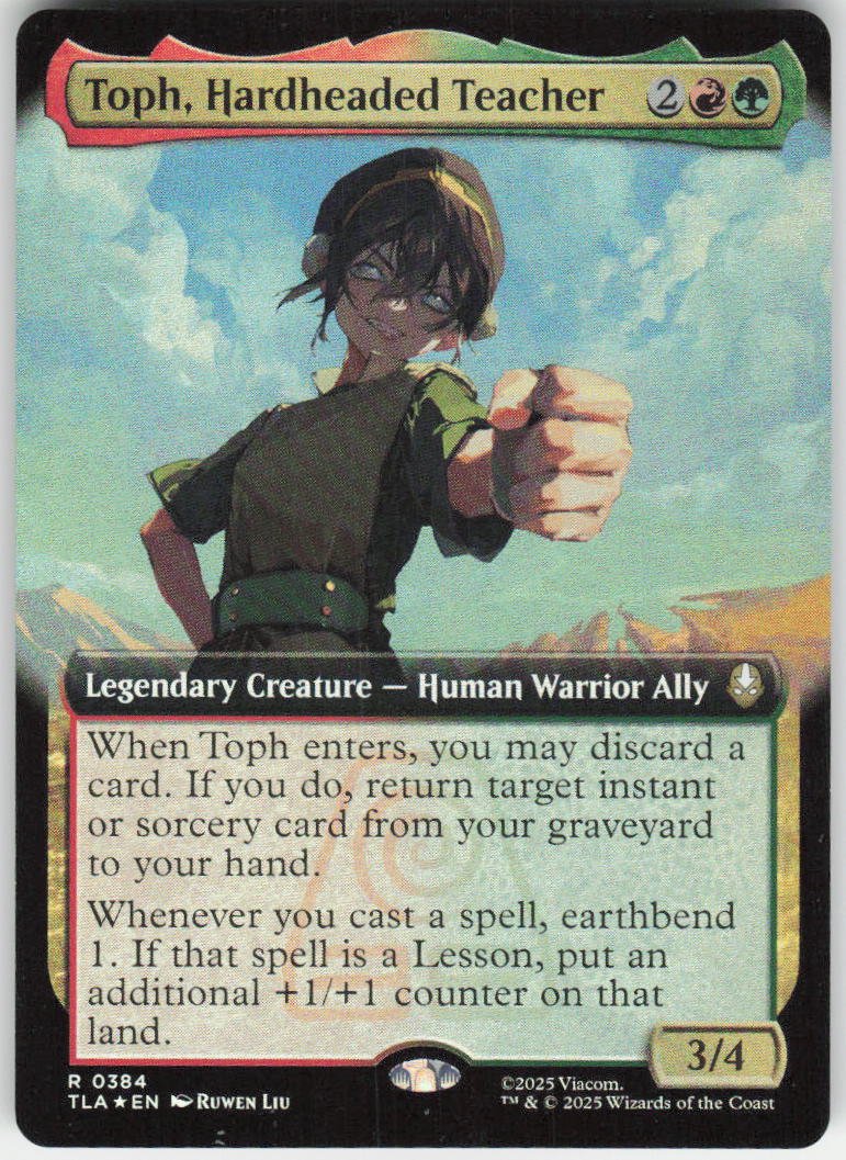 Toph, Hardheaded Teacher (Extended Art Foil) R Avatar: The Last Airbender 384 NM