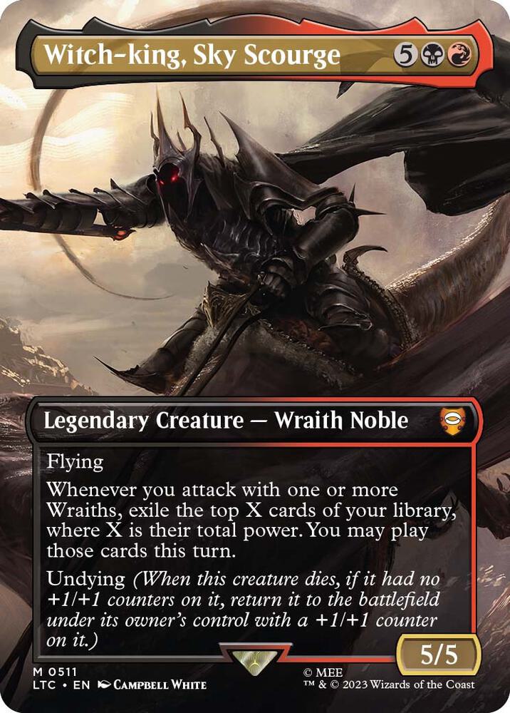 Witch-king, Sky Scourge (Borderless) 511 Commander: The Lord of the Rings: Tales of Middle-earth NM/M