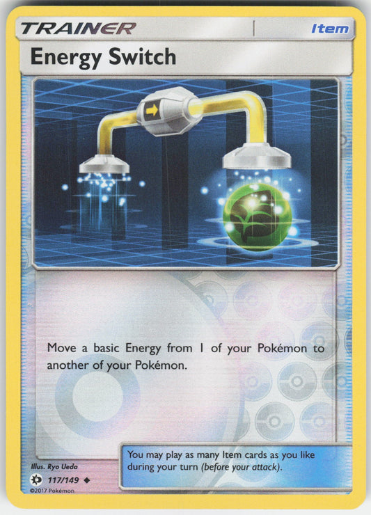 Energy Switch Uncommon SM Base Set 117/149 NM Rev Holo
