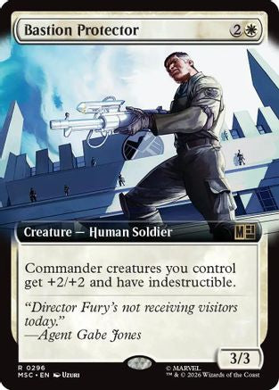 Bastion Protector (Extended Art) 296 Rare Commander: Marvel Super Heroes NM/M