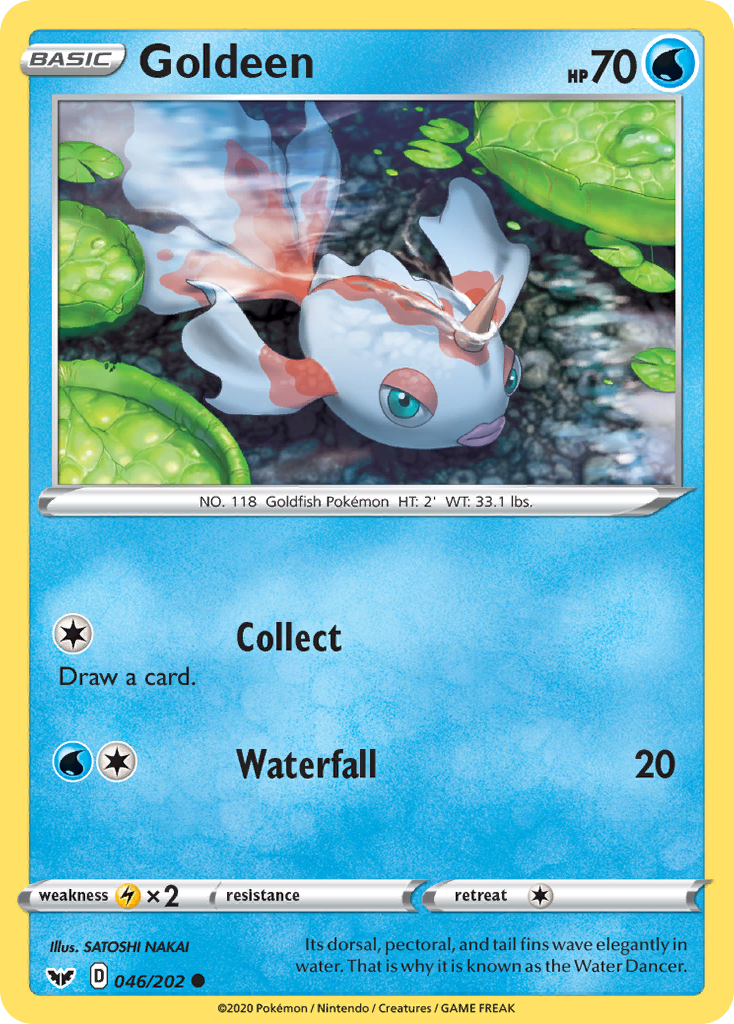 Goldeen 046/202 Common Sword & Shield NM/M