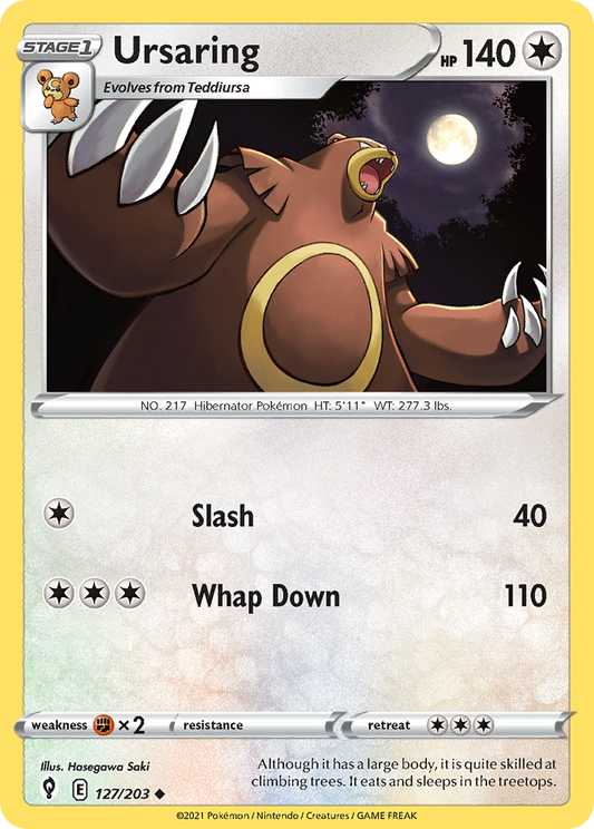Ursaring 127/203 Uncommon Reverse Holo Evolving Skies NM/LP