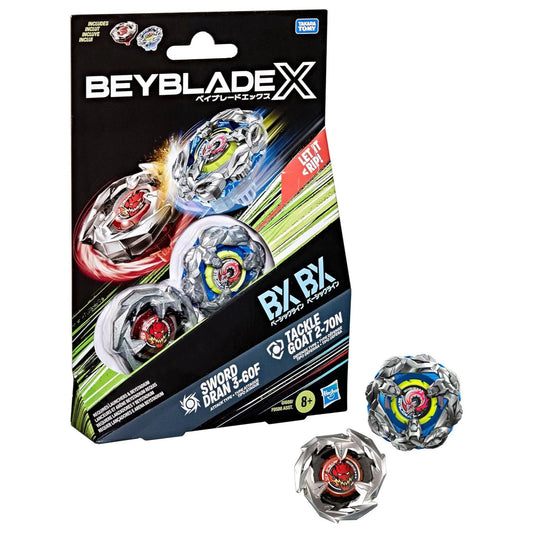 Beyblade X Sword Dran 3-60F & Tackle Goat 2-70N Dual Pack Set