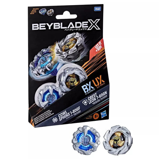 Beyblade X Cowl Sphinx 1-80GF & Crest Leon 7-60GN Dual Pack