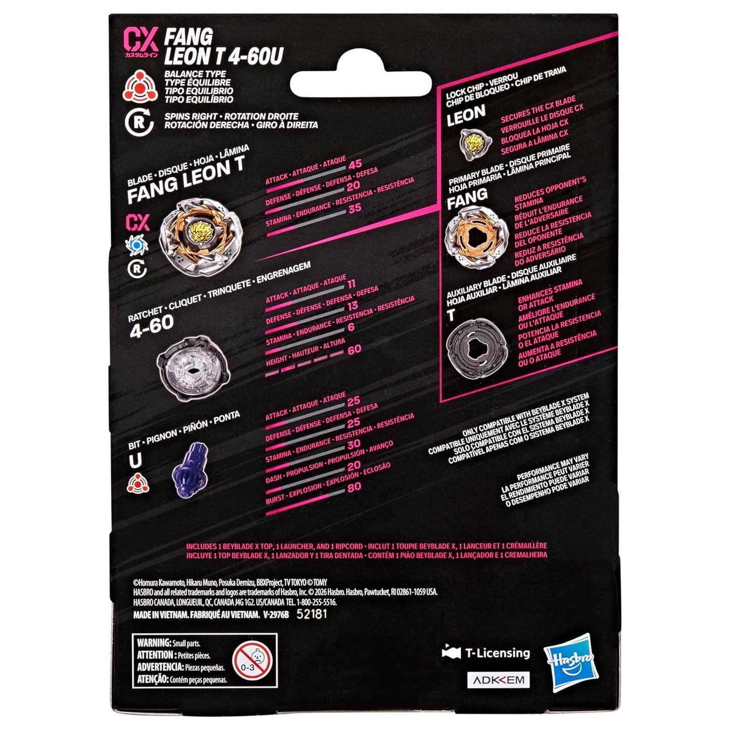 Beyblade X Fang Leon T 4-60U CX Starter Pack
