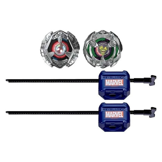 Beyblade X Marvel Miles Morales 1-60GN vs Green Goblin 9-80HT Multipack Set
