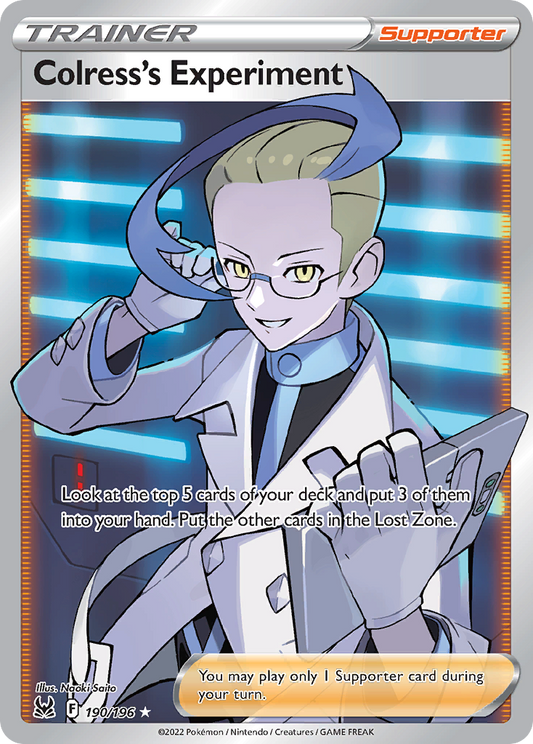 Colress's Experiment 190/196 Ultra Rare Lost Origin NM/M