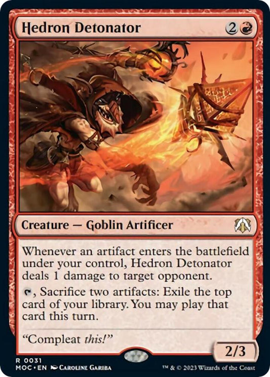 Hedron Detonator 31 Rare Commander: March of the Machine NM/M