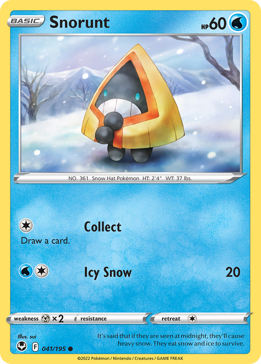 Snorunt 041/195 Common Reverse Holo Silver Tempest NM/LP