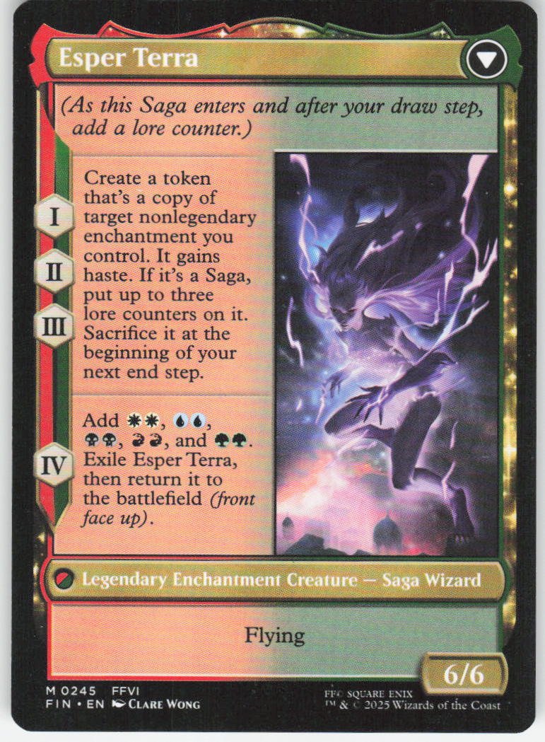 Terra, Magical Adept M FINAL FANTASY 245 NM (Back)