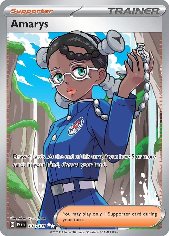 Amarys 132/131 Ultra Rare Prismatic Evolutions Holo NM/M