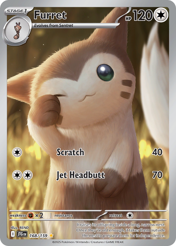 Furret 168/159 Illustration Rare Journey Together NM/M