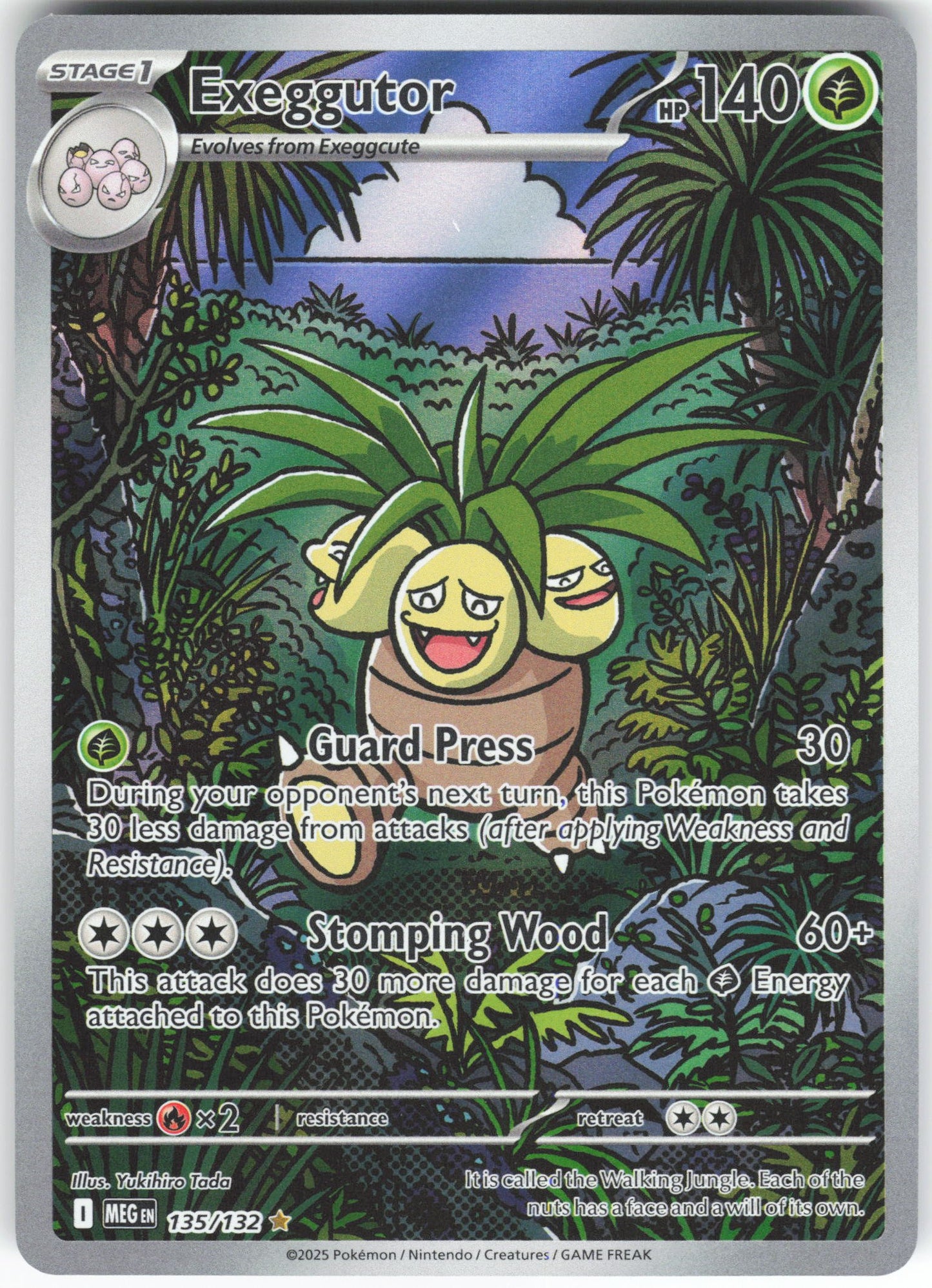 Exeggutor - Illustration Rare ME01: Mega Evolution 135/132 NM