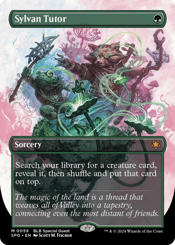Sylvan Tutor (Borderless) 59 Mythic Special Guests NM/M