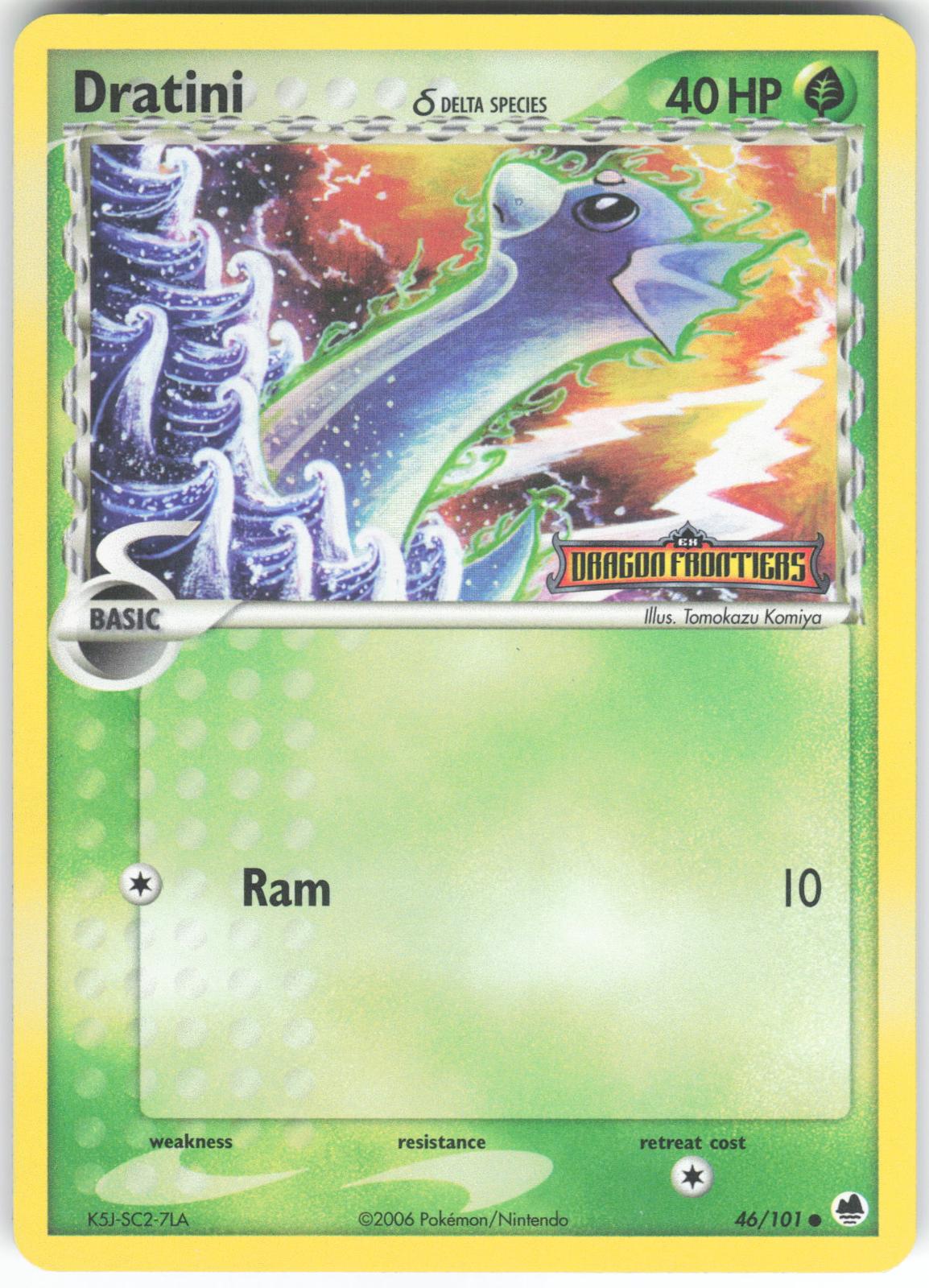 Dratini 46/101 Common Reverse Holo Dragon Frontiers LP