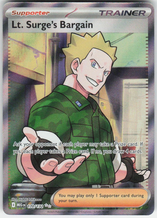 Lt. Surge's Bargain - Ultra Rare ME01: Mega Evolution 170/132 NM