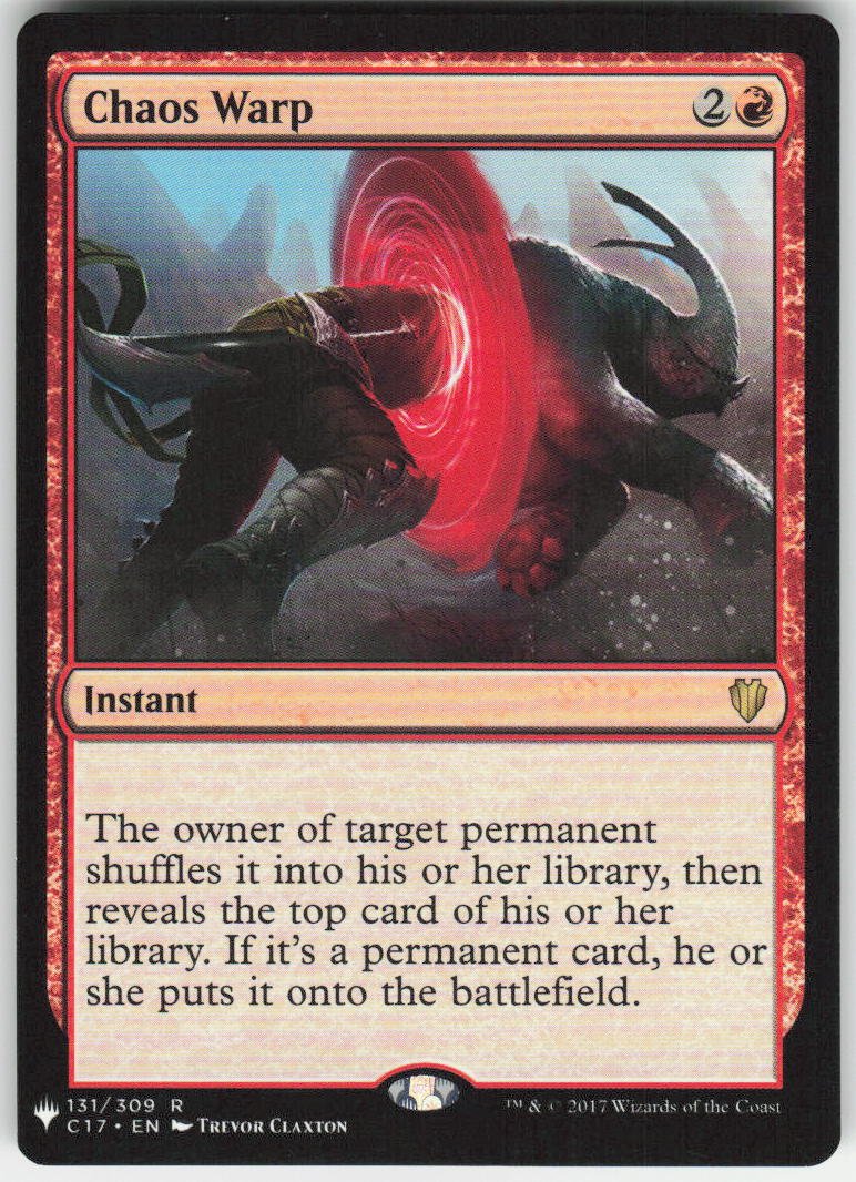 Chaos Warp (C17) R The List Reprints 131/309 NM