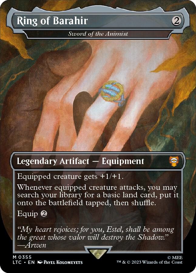 Ring of Barahir - Sword of the Animist 355 Foil Commander: The Lord of the Rings: Tales of Middle-earth NM/M