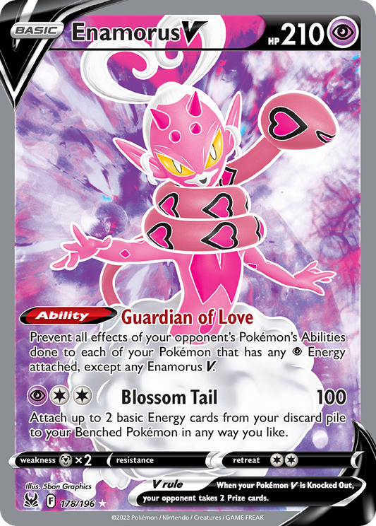 Enamorus V 178/196 Ultra Rare Lost Origin NM/M