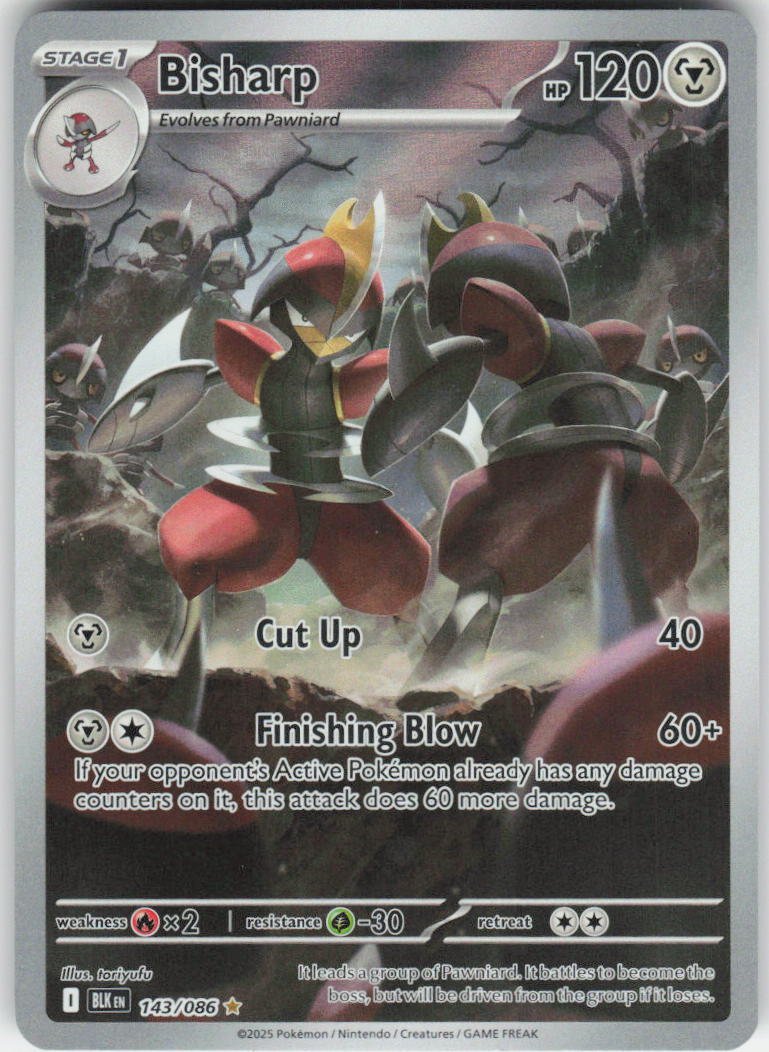 Bisharp - Illustration Rare SV: Black Bolt 143/086 NM