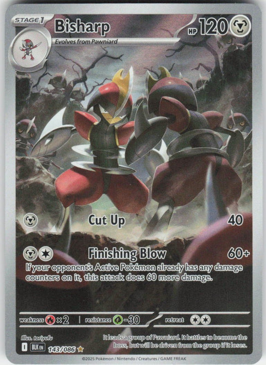 Bisharp - Illustration Rare SV: Black Bolt 143/086 NM