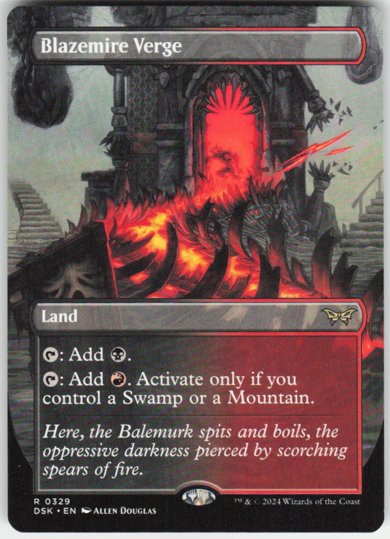 Blazemire Verge (Borderless) R Duskmourn: House of Horror 329 NM