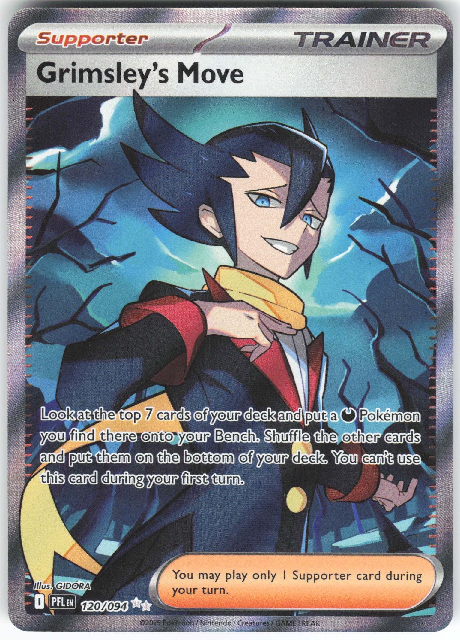 Grimsley's Move - Ultra Rare ME02: Phantasmal Flames 120/094 NM