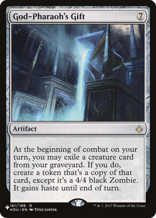 God-Pharaoh's Gift 161/199 Rare The List Reprints NM/M