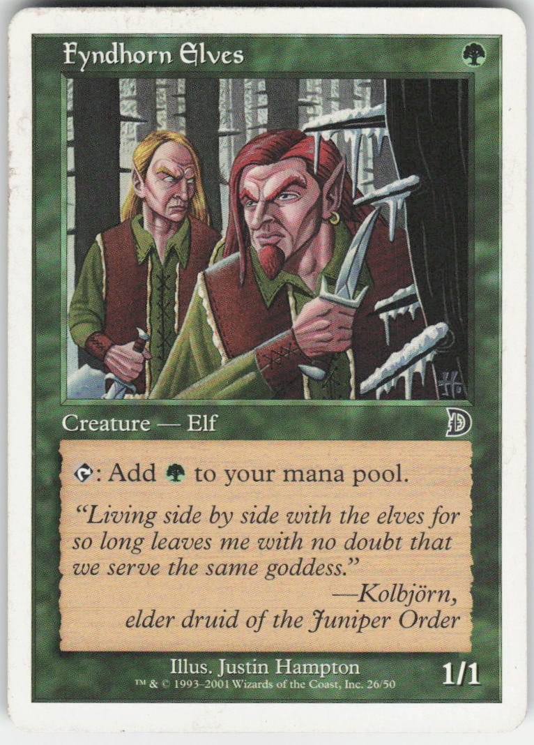 Fyndhorn Elves C Deckmasters Garfield vs Finkel 26 NM